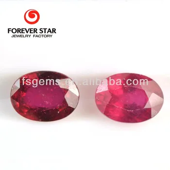 2GN01006A Good Quality Oval 7*5mm Natural Red Africa Ruby for Jewelry