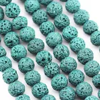 Gemstone Beads Gemstone Beads Nice Colorful Lava Stone Bracelet Gemstone Round Loose Beads