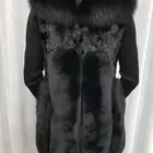 Plus Size Women Waistcoat Mink Fur Fox Fur Patchwork Vest