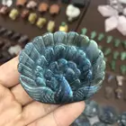 Labradorite Gifts Wholesale Natural Rainbow Labradorite Crystal Carved Peacock For Gifts