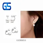 Pearl Clip Earrings Earrings Popular Design White Pearl Beads Ear Studs Clasp Clip On Earrings