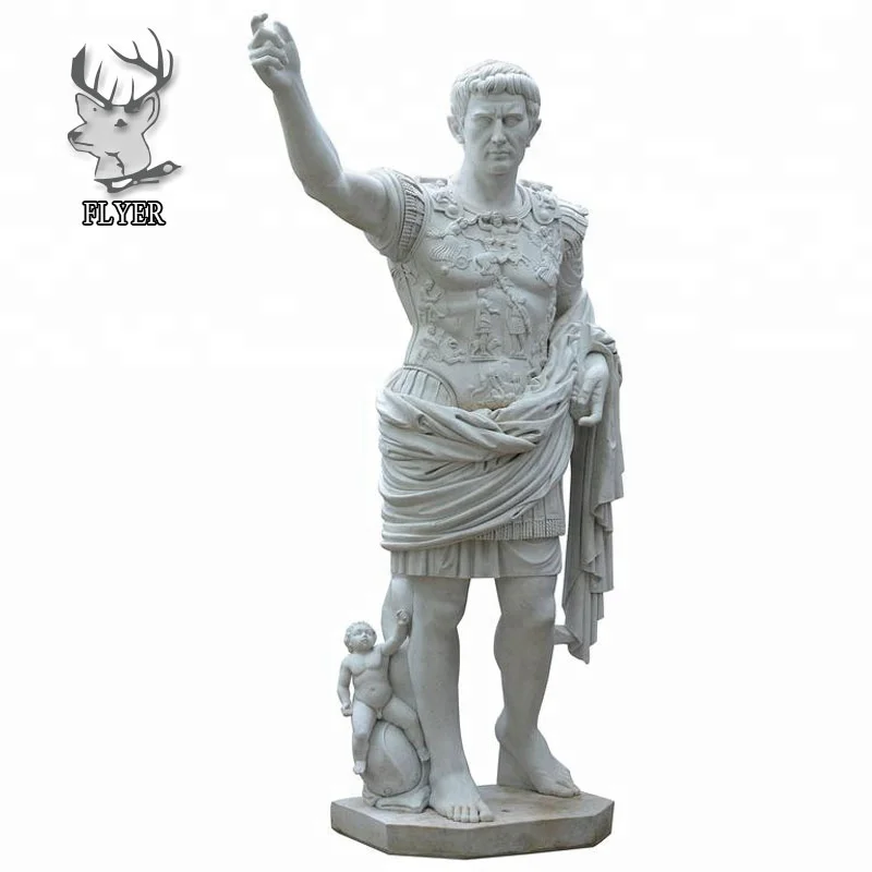 プリマポルタのシーザーアウグストゥス 大理石風 彫像/ Caesar Augustus of Prima Porta Bonded Ma 並行輸入 