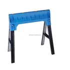 All Plastic Folding Sawhorse Fully Assembled 5 00lbs Capacity And Quickly Folds Up For Easy Storage