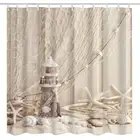 Nautical Nautical Wooden Decoration New Products Nautical Seashell Decor Marine Ocean Beach Theme Wooden Lighthouse