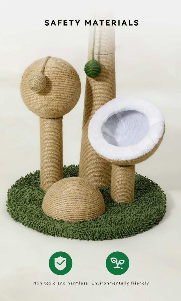 2024 Summer Cat Climbing Tree Sisal New Cat Scratching Board Grinding Claw Cat Toy manufacture