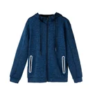 Polyester Zip New Hot Selling High Quality Polyester Hoodie Zip Up Blank Gym Hoodies