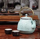 Tea Pot Cast Iron Tea Pot Set White Tea Kettle Cups Of Tea