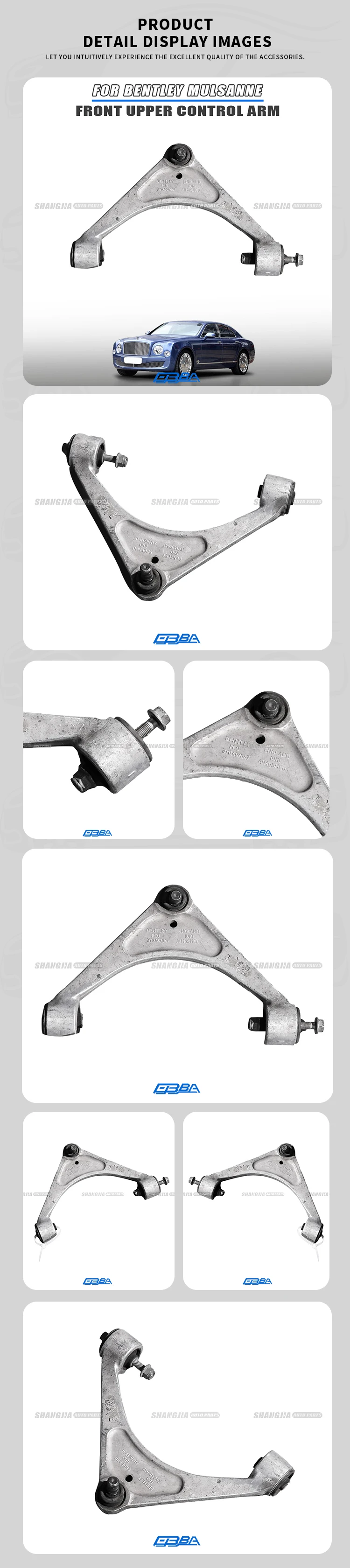 Best Selling Aluminum Car Front Upper Control Arm For Bentley Mulsanne 2010-2013 OEM 3Y0407041A supplier