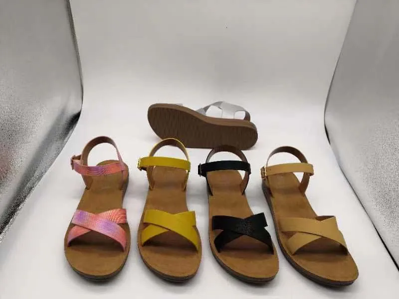 Wholesale PU Sandals Women Open Toe Shoes