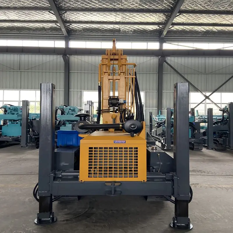 Rotary Borehole Water Well Drilling Machine HWH260 Hydraulic 260meter Deep Water Well Drilling Rigs