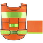 Vest Hot Selling High Visibility Structure Reflective Flash Belt Logo Safety Vest