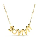 Custom Necklace 2021 HOT Personalized Jewelry Stainless Steel DIY Custom Name Letter Charm Necklace