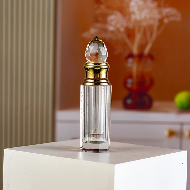 product cheap wholesale replaceable bottle cap customizable glass empty bottle 3ml small convenient crystal perfume bottle-9