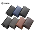 Wallets Wallet Customized Genuine Leather Wallets Business Card Case Holder Slide Pop Out Aluminum Wallet