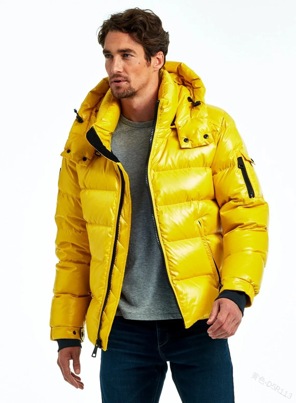 2022 Male Shiny Fashion Warm Man 