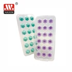 Ice Reusable Ice Cubes Plastic Ice Maker With Lid And Bin Diamond Silicone Ice Cube Tray
