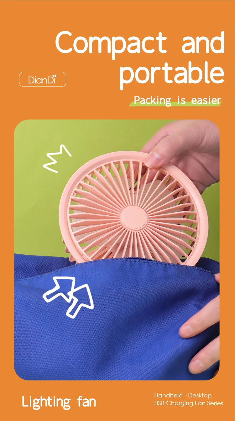 Portable Rechargeable Mini Fan, DD8007, USB - detail 20