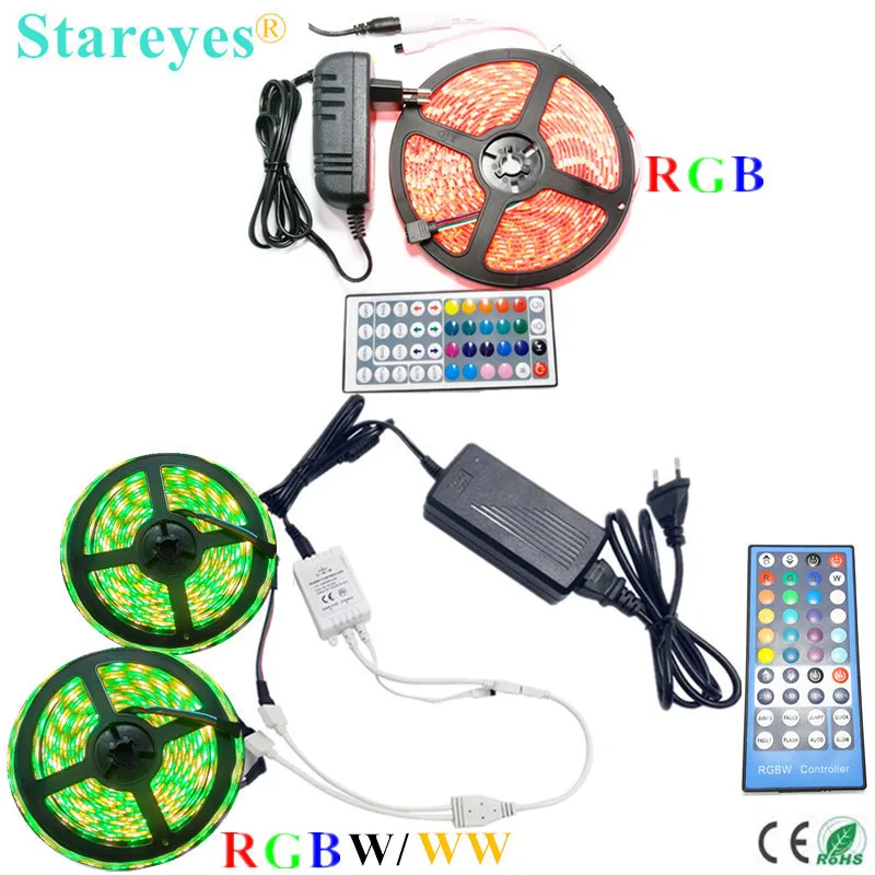 LED Strip Light RGB 5050 SMD Flexible Ribbon RGB 5M 10M 20M Remote control kit 