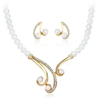 S Jewelry Explosive Pearl Deep V Clavicle S Shape Brazillian Pearl Designer Jewelry Famous Brands Set