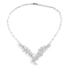 Necklace For 2021 Bridal Jewelry Luxury Full Diamond Crystal Charm Necklace Jewelry For Women