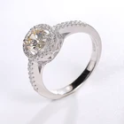 Ring Personalized Trendy Raindrop Cz Stone Rhodium Plated 925 Sterling Silver Ring Jewelry Women