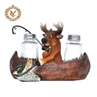 Salt And Pepper Resin Moose S P Holder Salt And Pepper Shaker Pepper Shaker