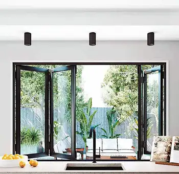 Alufront Aluminum Alloy Modern Folding Windows Doors for Balconies Terraces Gardens-Multi-Functional Space-Saving Building