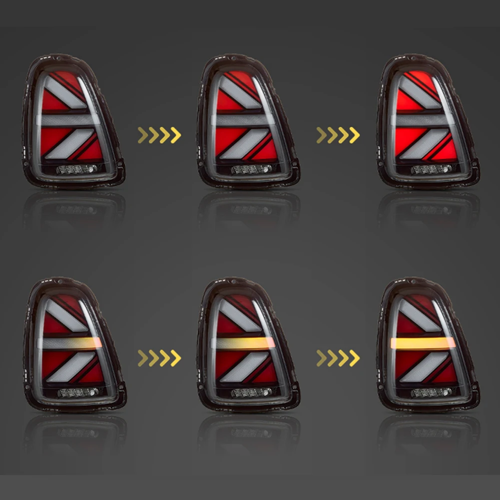 product led taillights tail lights for bmw mini cooper convertible r50 r52 r53 tail light 2000 2006 tail lamp assembly-7