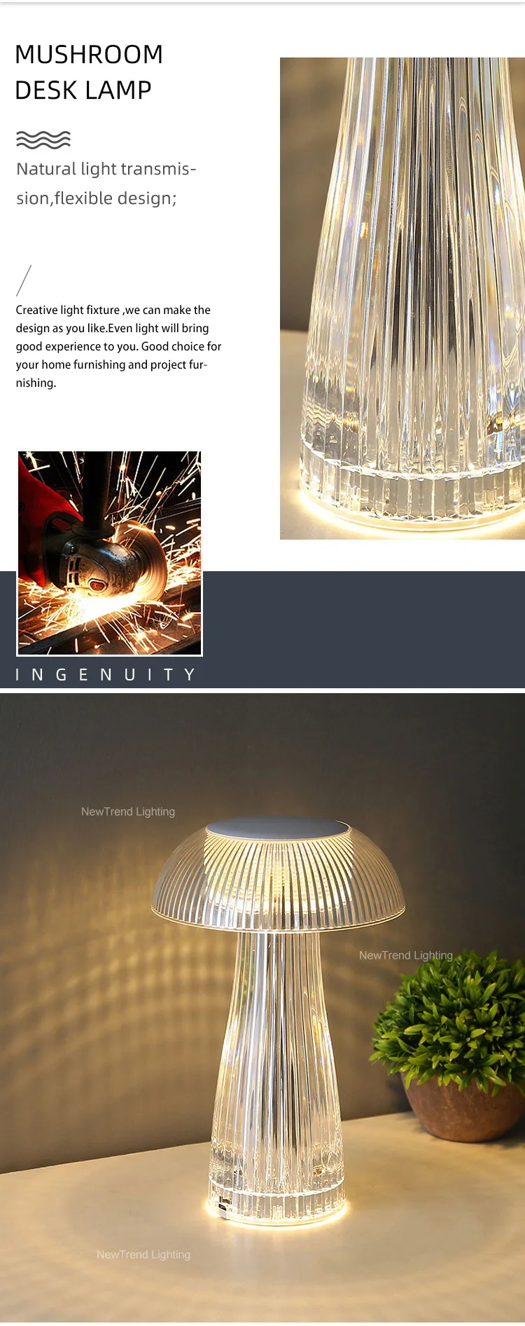 dxzp07 contemporary indoor decoration jellyfish night light home bar party dimming modern led rechargeable table lamp-1