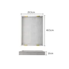 Tray Hot Sales PU Leather Multifunctional High-grade Elegant Pu Leather Decorative Serving Tray