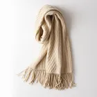 Pure Scarf 100% Pure Cashmere Customized OEM Fashion Warm Wool Shawls Women Winter Cashmere Scarf