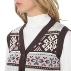Vest 2021autumn And Winter New Color Matching Vest Vest V-neck Cardigan Jacket Knitwear SweaterOEM