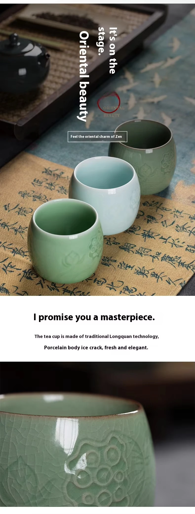 product factory production and wholesale longquan blue porcelain saucers coffee cup ceramic custom pottery drinking water tea cups-4