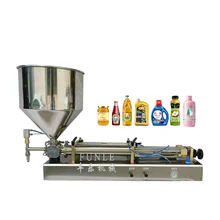 Factory sales Stainless steel semiautomatic self priming pure pneumatic liquid paste filling machine for Cosmetics Cream Shampoo