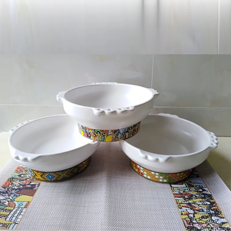 2020 New Arriving Hot Sale Ethiopian Taba Food Bowl With Decal Buy Ethiopian Bowl Taba Ethiopian Taba Product On Alibaba Com