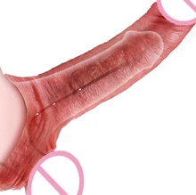 2.2 inch Ultra-Soft Penis Enlarger Reusable Penis Sleeve Cock Ring Extender for men