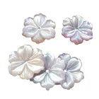 Shell Beads Wholesale Exquisite Mother Of Pearl Shell Carved Flower Beads For Jewelry