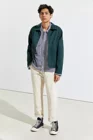 Jacket China Sale Men Turn Down Collar Zip Up Front Durable Cotton Workwear Heavy Cotton Work Jacket With Hand Pockets