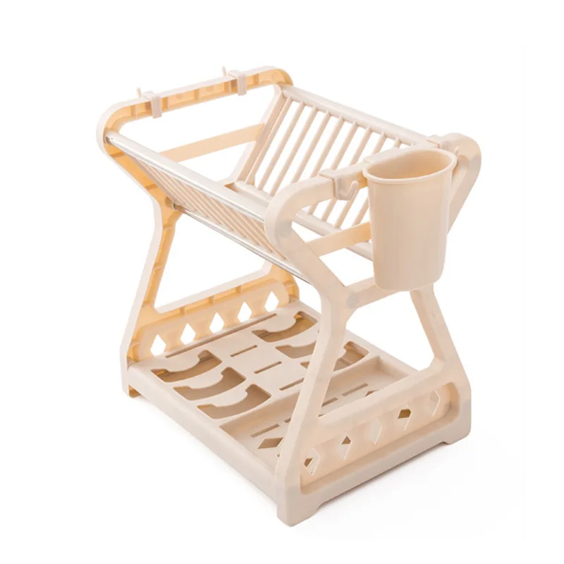 Wholesale price kitchen dish storage rack table top drain bowl rack Plate Dish Drying Rack Stand storage holders