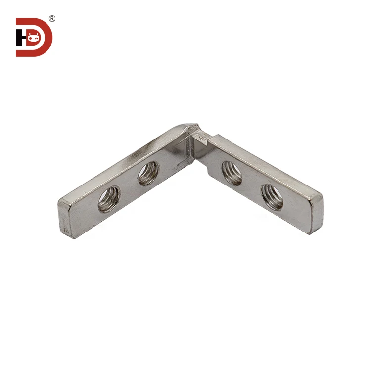 2040 Carbon Steel Corner groove Connector Aluminum Profile L-shaped Internal Connection Profile Angle Fixing Accessory supplier