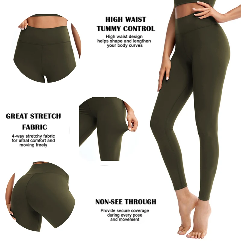 Wholesale Custom Logo Women High Waisted Lift Gym Yoga Tight Pants Leggings Workout Pants butt scrunch leggings