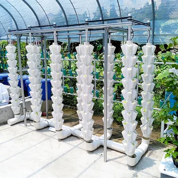 Commercial Vertical Hydroponic Tower Garden Strawberry Grow Vertical