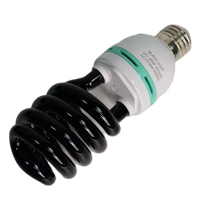 ES E27 2x 20W UV Ultraviolet Blacklight Low Energy CFL Light Bulb Screw Lamp