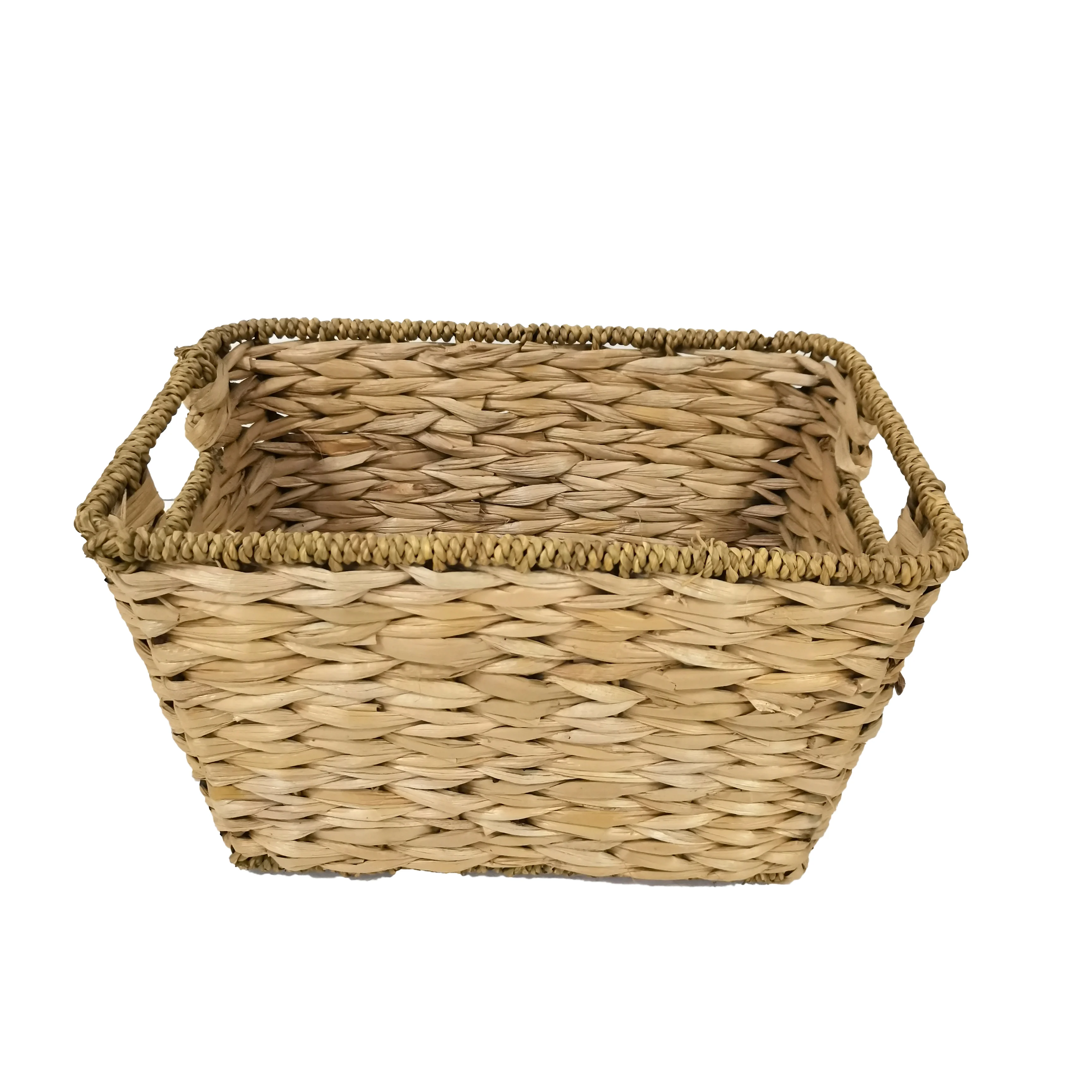 custom made water hyacinth wicker seagrass basket