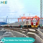 Train China To UK Spain France Europe Door To Door DDP Shipping Railway Freight Cargo Train Transport