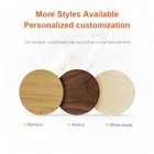 Oem Charger Oem Phone Charger Factory Wholesale OEM Logo Cell Phone Qi Wireless Charger Natural Wood