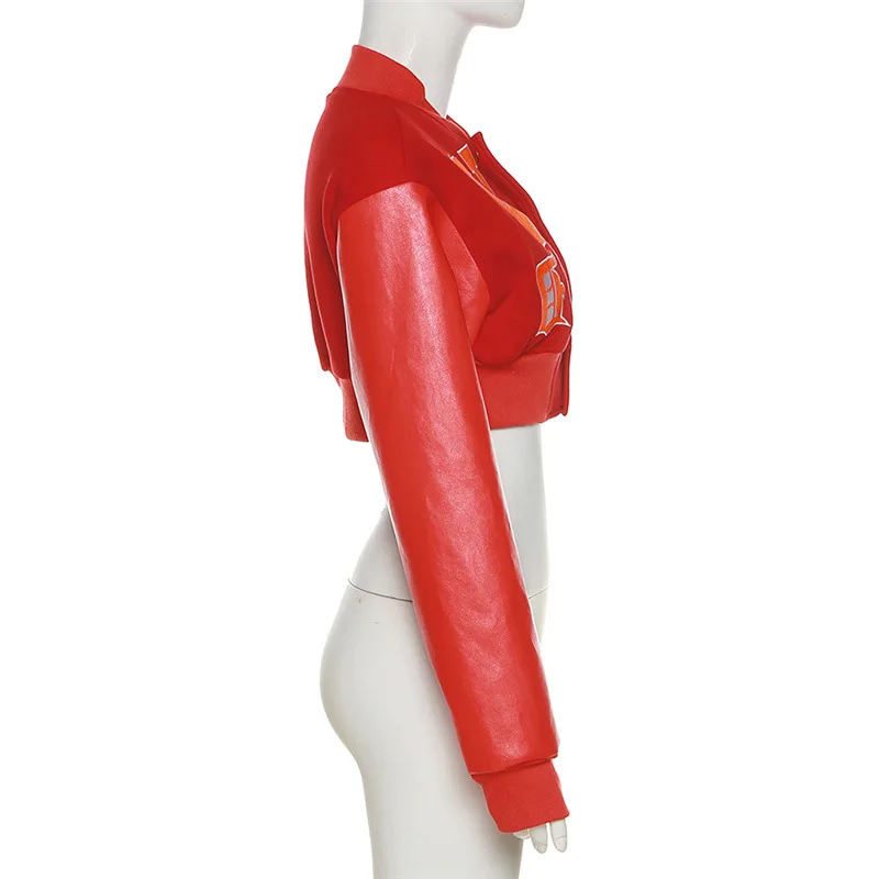 Women Clothes Baseball Jersey Jackets Cotton Long Sleeve Coats Plus Size 3XL Streetwear Casual Winter Jackets 2022