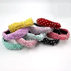 Girl For UNIQ Wholesale Customize 2020 American Girl Hairband Knotted Pearl Kids Headbands Hair Accessories For Kids