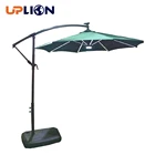 Led Outdoor Umbrella Uplion Top Solar Panel Outdoor Garden Led Umbrella