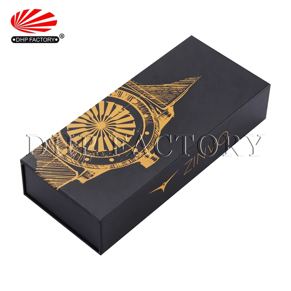 black paper cardboard drawer gift box premium luxury wholesale